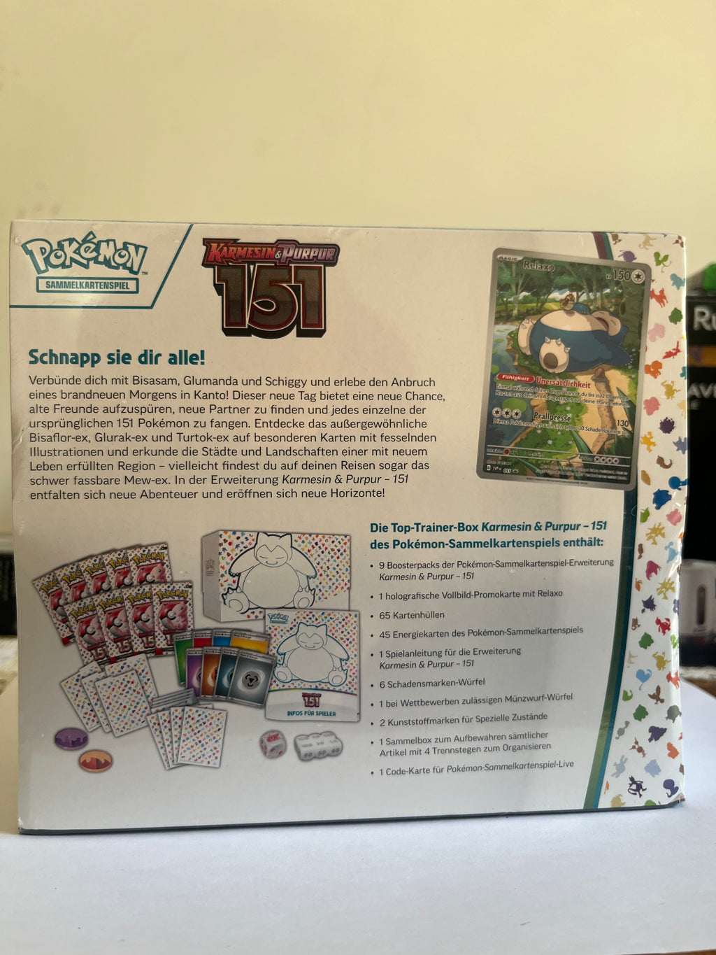 Pokémon Karmesin & Purpur - 151 Top-Trainer-Box (German)