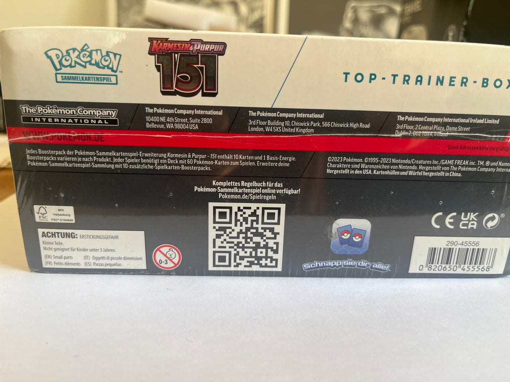 Pokémon Karmesin & Purpur - 151 Top-Trainer-Box (German)
